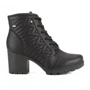 Imagem de Bota Coturno Dakota De Salto Bloco - Preta, 37, Preto