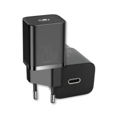 Imagem de Carregador Turbo Tipo - C Fonte 20W + Cabo Compatível com phone Carga 