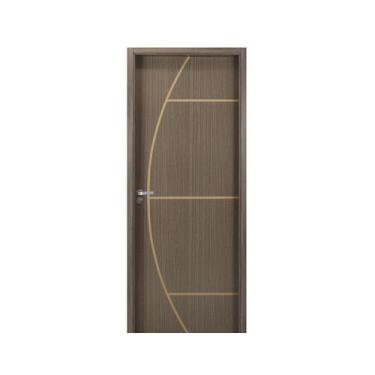 Imagem de Kit Porta de Madeira Decorada 215x74cm com Batente de MDF Ultra 10cm G