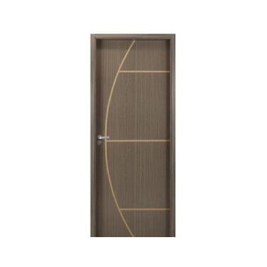 Imagem de Kit Porta de Madeira Decorada 215x84cm com Batente de MDF Ultra 16cm G