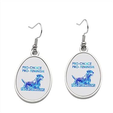 Imagem de Brinco Pro Choice Rottweilers – Brincos pendentes para meninas – Presente de festa de aniversário dos namorados
