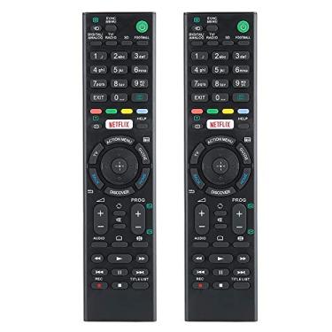 Imagem de Heayzoki Controles remotos de TV, 2 peças de controles remotos de TV doméstica, substituição de controle remoto para Sony KDL-43W808C RMTTX100 KD-43X8305C.