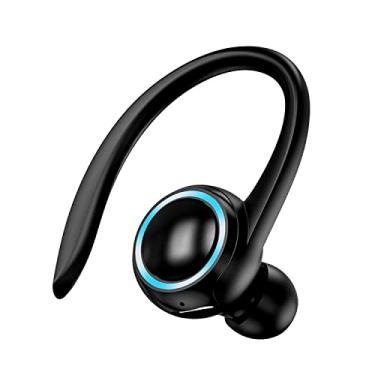 Imagem de Fone De Ouvido Bluetooth De Alta Potência Tipo Gancho único Sem Fio Fone De Ouvido Intra-auricular De Longa Duração (Preto)