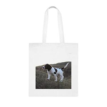 Imagem de Bolsa para cães Springer Spaniel inglês na neve, presente para cães Springer Spaniel inglês, para cães Springer Spaniel inglês inglês para cães Springer Spaniel, Branco