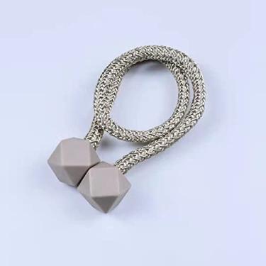 Imagem de suportes de cortina Instale a cortina de atração magnética sem prendedor magnético acessórios de alça de cortina prendedor de cortina corda de ligação, T10,4 pcs