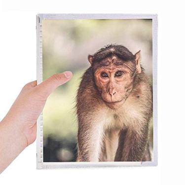 Imagem de Caderno Monkey Terrestrial Organism Wild Animal Caderno de folhas soltas recarregável, diário de papelaria