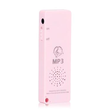 Imagem de Leitor de MP3, Leitor de Música Portátil para Estudantes, Mini Leitor de MP3 Compacto de Som Sem Perdas, Suporta Cartão de Memória de até 64GB, Para Estudar Ciclismo Em Execução(rosa)
