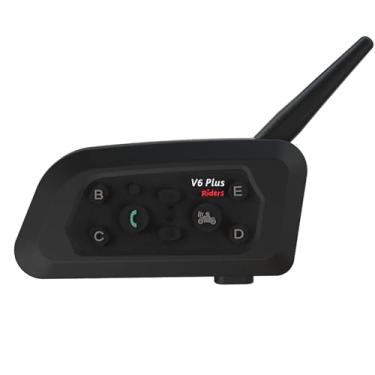 Imagem de Capacete de motocicleta V6 Pro interfone 1200M Duplex interfone fone de ouvido andando walkie-talkie para capacete de motocicleta Moto