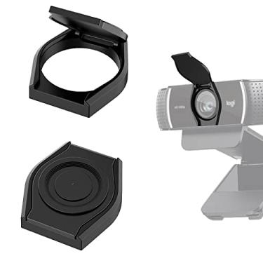 Imagem de Pacote com 2 capas para webcam, capa fina para lente de câmera webcam, capa para proteção de privacidade com adesivo forte VHB 3M, capas de privacidade para webcam Logitech HD Pro Stream C270/C615/C920/C930e/C922X e outros