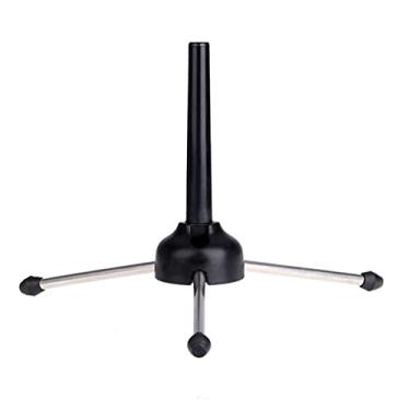 Imagem de Lerodite Suporte de flauta para clarinete dobrável para instrumento de sopro, suporte de tripé portátil de sopro de madeira para flauta e clarinete oboé