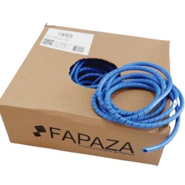 Imagem de Organizador de Fios e Cabos Espirais 13mm 1/2' 50 metros (Azul, 6mm)