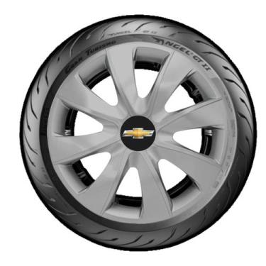 Imagem de Jogo 4 Calota Prime Prata Aro 14 Corsa Hatch Sedan - ELITTE MOTORS