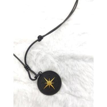 Imagem de Colar Ajustavel Unissex Bussula Rosa dos Ventos - next jeans