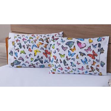Imagem de Kit 06 Fronhas Avulsas 80X60Cm Percal 100% Algodão 180 Fios - Mtr Enxo