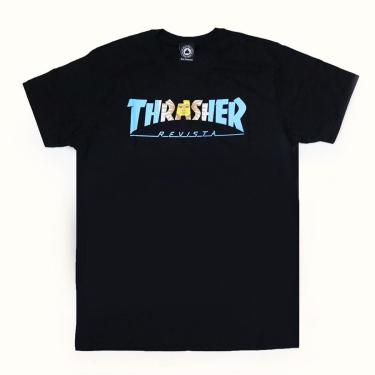 Imagem de Camiseta Thrasher Magazine Argentina - Preto-Masculino