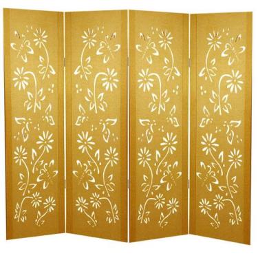 Imagem de Biombo Margarida 4 Folhas sem Pezinhos - ComercialMasul