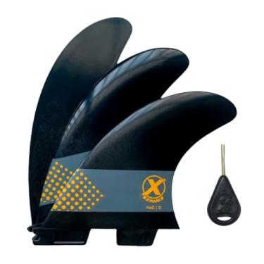 Imagem de Quilha Surf Small H203 Expans Jogo de Quilhas P/Prancha de Surf Encaixe Fcs 2 Small c/chave e capa (Preto)