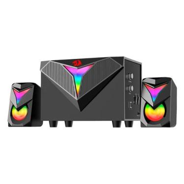 Imagem de Caixas de Som e Subwoofer Gamer Redragon Toccata GS700 RGB, preto