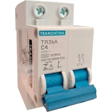 Imagem de Disjuntor Tramontina ''Din'' Bipolar 4A. C - TRAMONTINA ELETRIK