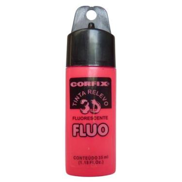 Imagem de Tinta Relevo 3d Corfix Fluorescente 35ml 1002 - 14800, 1012 - ROSA