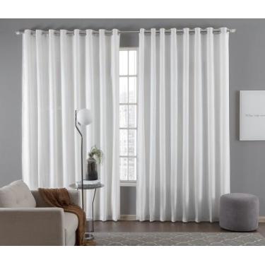 Imagem de Cortina Para Sala e Quarto Madras 4,00x2,80 Ilhos Cromado. - CONFECÇÕE