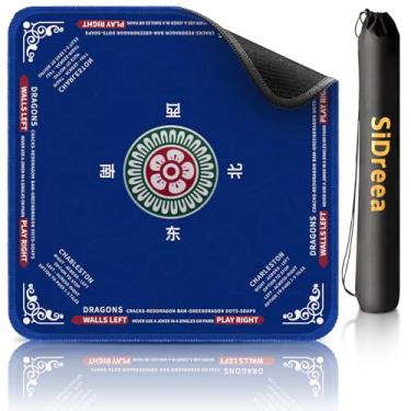 Imagem de Mahjong Mat, 32.4×32.4 Inch Noise Reduction Anti-Slip Mahjong Mat for Table, Mahjong Table Mat for Poker, Card, Board Games Table Mat, Tile Games, Dominoes