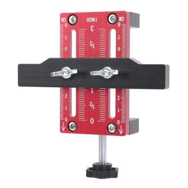 Imagem de Gabinete de Instalação Porta do Armário Jig, 10-60mm de Aperto de Alumínio de Alumínio Hardware de Gabinete de Gabinete Ajustável Cabelo de Montagem Porta, Ferramentas de