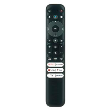 Imagem de PERFASCIN Controle remoto de voz de substituição RC813-FMB2 adequado para Smart TV TCL 21001-000120 RC813 FMB2 RC813FMB2