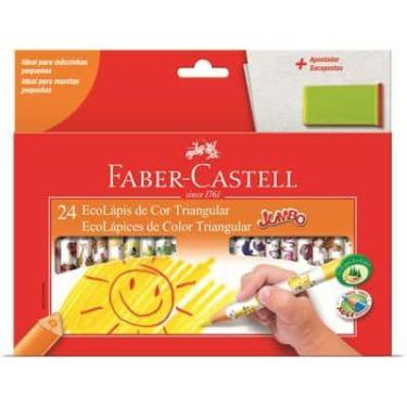 Imagem de Lápis De Cor Jumbo Triangular 24 Cores Faber-Castell - Faber Castell
