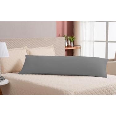 Imagem de Travesseiro Corpo 100% Silicone Xuxão Grande 1,35 x 0,48M - Cinza