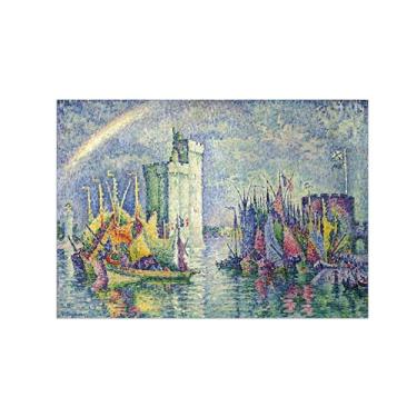 Imagem de Paul Signac Famosas Pinturas-Impressas em Tela-Porta arco íris-Moderno Pôster Decoração Sala de Estar e Quarto 50x70cm20x27in Sem Moldura