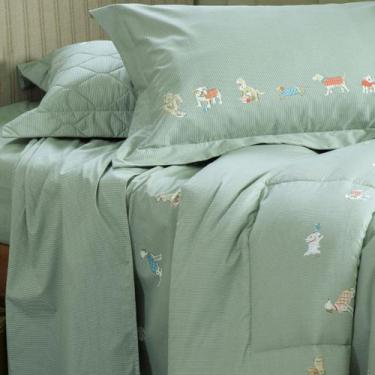 Imagem de Jogo de Cama Solteiro 200 Fios Kacyumara 03 Peças Vida Bela Toby