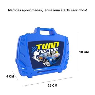 Imagem de Maleta Hot Wheels - Porta Carrinhos - Azul - START