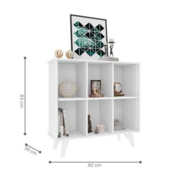 Imagem de Rack multiuso Nebraska branco - Mais de Casa