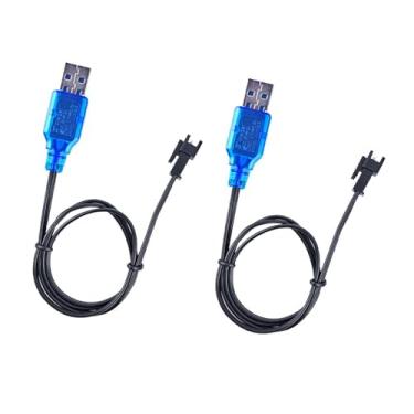 Imagem de menolana 2 peças 3,7 V 400 mAh Cabos de carregamento USB Cabos de carregamento de bateria de brinquedo RC de resistentes e confiáveis ​​para carros RC, navios,