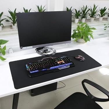 Imagem de Mouse Pad Gamer Extra Grande 90x40cm - Superfície Estendida para Alta Performance, Base Emborrachada Antiderrapante - Para Teclados e Mouse -Preto