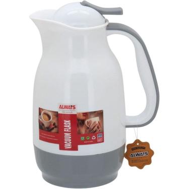 Imagem de Garrafa Térmica Cinza 1 Litro 25X13X13Cm Alwa