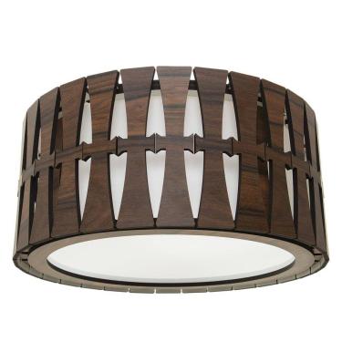 Imagem de Lustre Decorativo Madeira Plafon Maracaju 35Cm