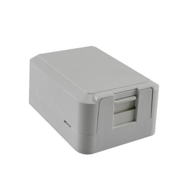 Imagem de Caixa Sobrepor Multitoc para Keystone 1 Entrada Branca