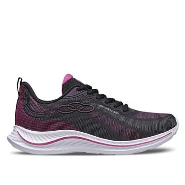 Imagem de Tênis Olympikus Apolis Feminino, Preto, Pink, 34