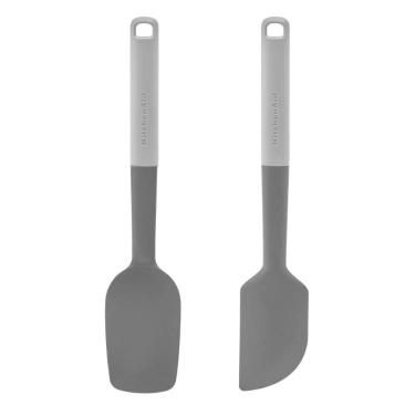 Imagem de Jogo Espátula Pão Duro e Clássica Silicone Cinza KitchenAid