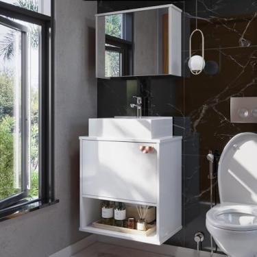 Imagem de Gabinete de Banheiro Lotus 2 Portas Espelheira Cuba Apocalypse