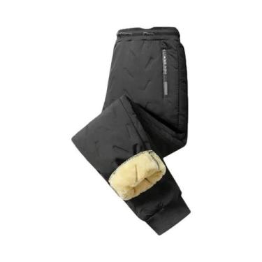 Imagem de Calças De Moletom Femininas De Inverno Em Plush, Impermeáveis, À Prova