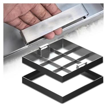 Imagem de uhyOHF Capa de bueiro retangular e moldura com alça oculta, tampa de fossa séptica embutida em aço inoxidável, para escolas/hotéis/comunidade/parques, 50.8 cm 55.9 cm 61.0 cm 66.0 cm 68.6 cm 76.2 cm