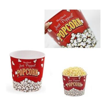 Imagem de Balde Cinema Recipiente Grande De Pipoca Popcorn 3 Litros - Clink