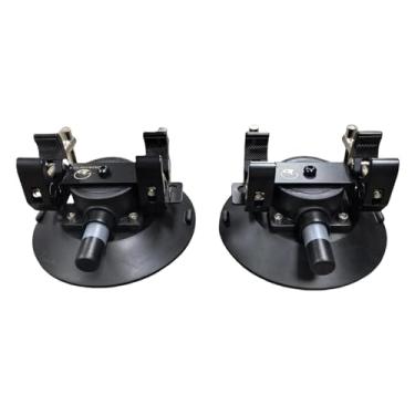 Imagem de Fenteer 2x Suporte de Bicicleta com Ventosa - Acessórios de Fácil Instalação e Alto Desempenho - Fixação Profissional de Substituição Direta - Nylon Preto