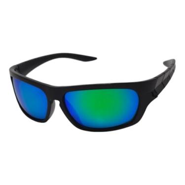 Imagem de Óculos de Sol Curvado Esportivo | Aro Completo | Proteção UV400 Unissex (VERDE)