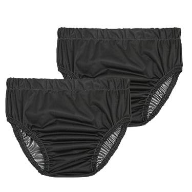 Imagem de Joyo roy Capa De Fralda Para Adultos, 2 Peças, Calças Plástico À Prova Vazamento, Pretas, Reutilizáveis, D'Água, Roupa Íntima Incontinência, Homens E Mulheres, Borracha Lavável Unissex, Tamanho Gran