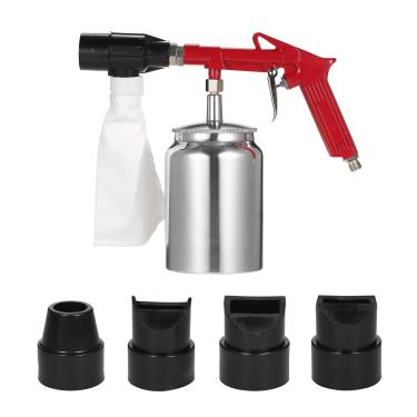 Imagem de Kit de jateamento a areia Abrasive Sand Blasting Shot Sandblaster com Bico Oxidação para Gabinetes Higienização Peças Alta Pressão Superfícies Rodas Metal Cerquilhos Alvenaria Vidro Liga Alumínio Deco