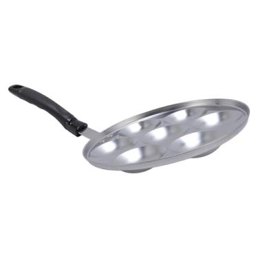 Imagem de aqxreight Panela Takoyaki Grill Com 7 Furos Em Liga de Alumínio Antiaderente para Ovos Panqueca Polvo Almôndegas Panela Com Alça para Assar Cozinhar Mantendo a Forma e Uso Prolongado Takoyaki